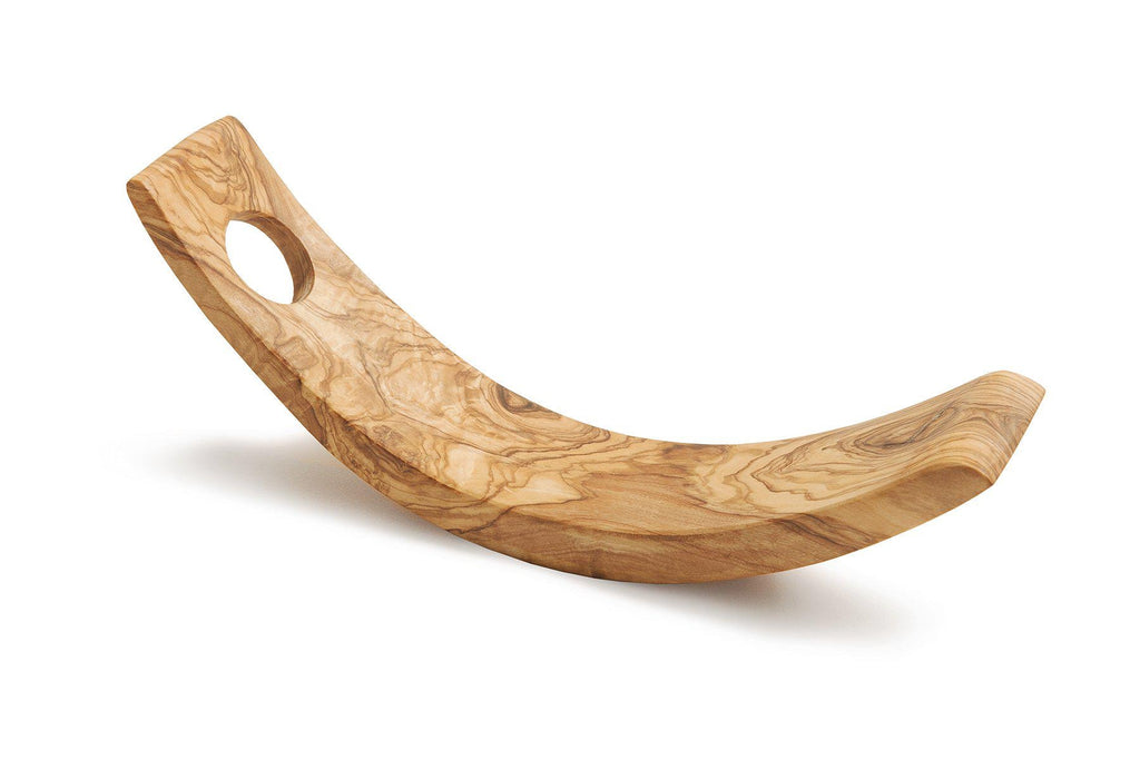 Handmade Olive Wood Wine Bottle Holder | Elegant Wine Display