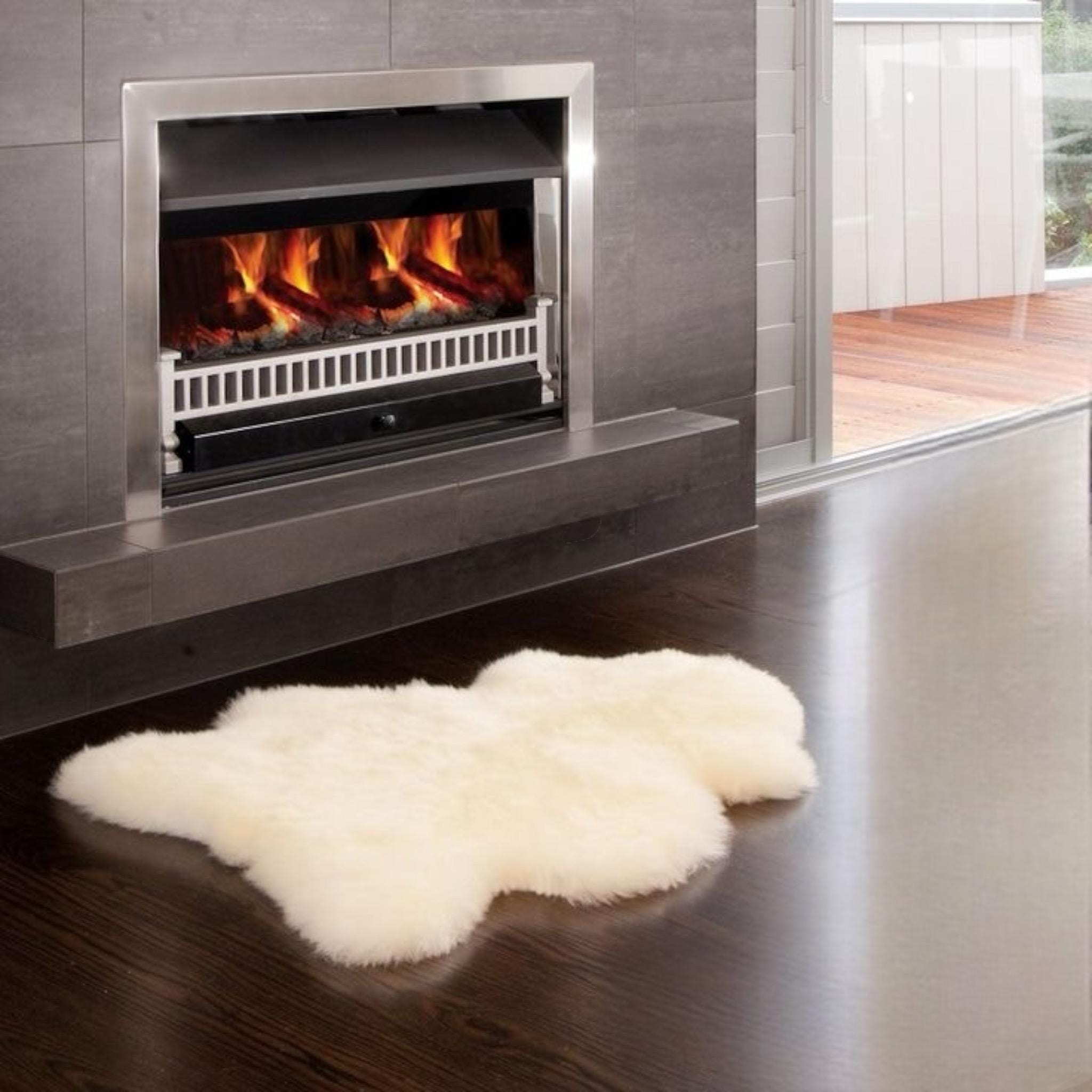 Sheepskin Hide Rug – Authentic Handmade Wool Carpet | Rustic & Cozy Home Decor | Original sheep leather