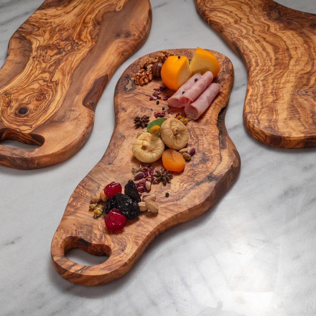 Olive Wood Charcuterie Board – Handcrafted Cutting Board for Table and Home