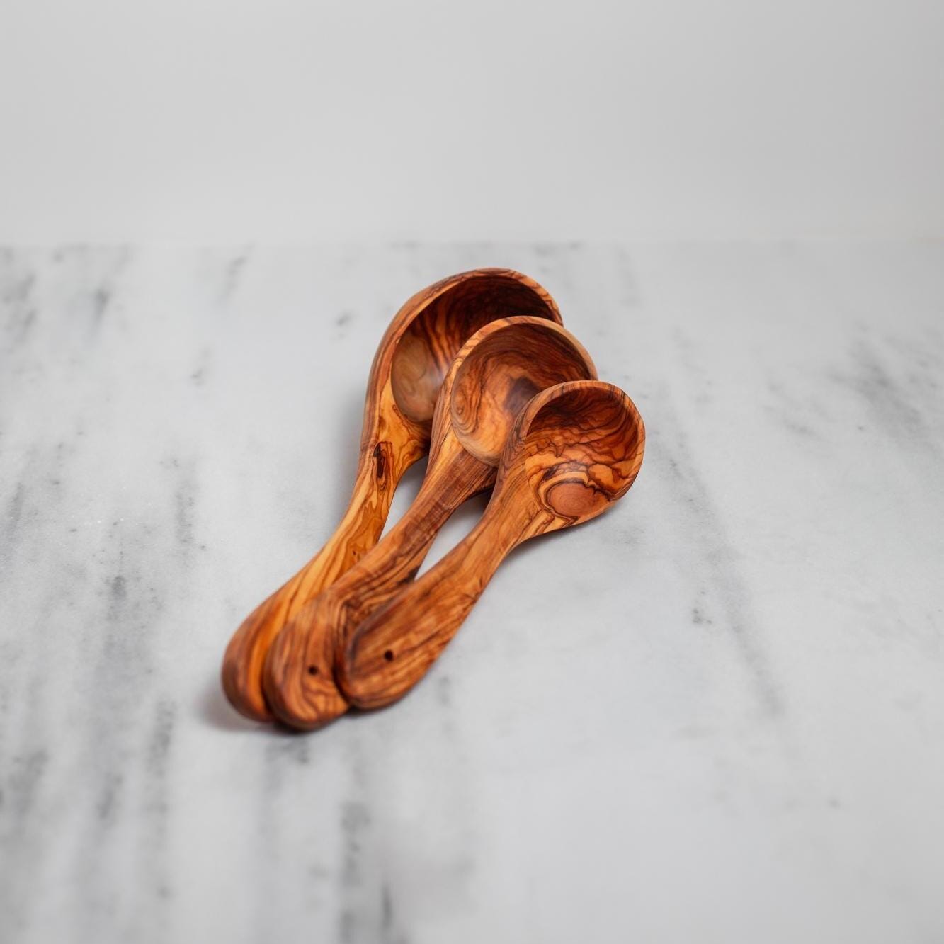 Handmade Olive Wood ladle - Rustic Cooking ladle - Natural Kitchen Utensil