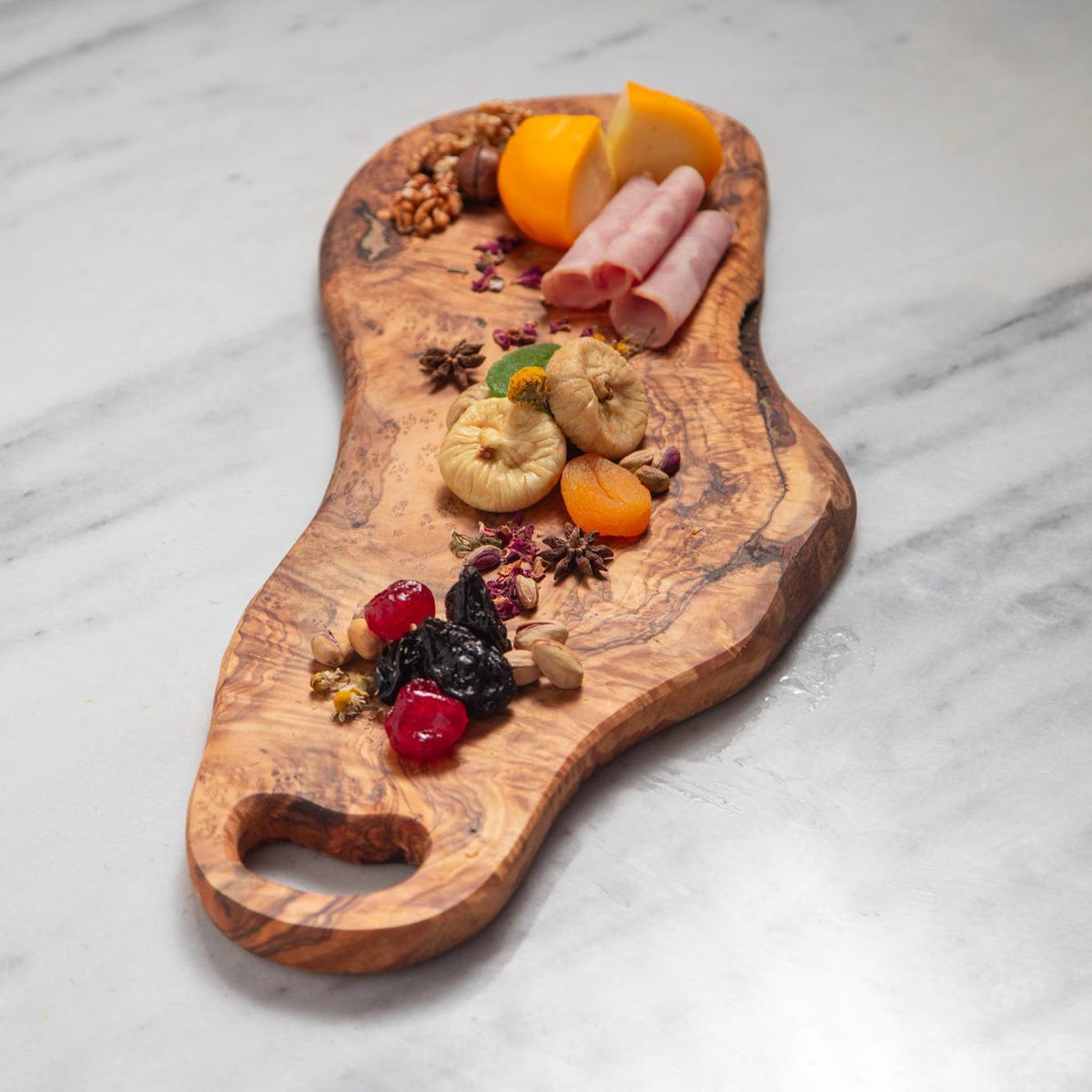 Olive Wood Charcuterie Board – Handcrafted Cutting Board for Table and Home