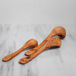 Handmade Olive Wood ladle - Rustic Cooking ladle - Natural Kitchen Utensil