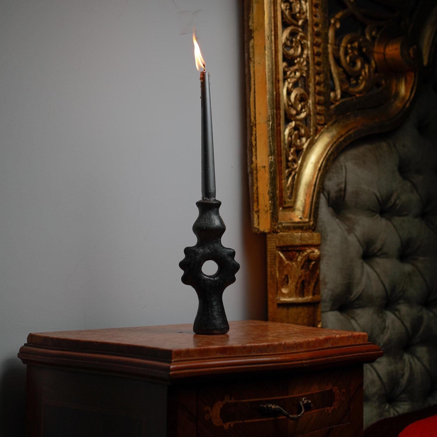 Ceramic Candle Holder – Handcarved Pottery Candelabra, Heritage Craft for Connoisseurs