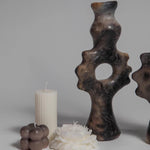 Ceramic Candle Holder – Handcarved Pottery Candelabra, Heritage Craft for Connoisseurs