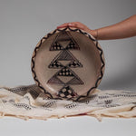 Handmade Pottery Bowl – 8 inch Large Decorative Centerpiece, Rustic Fruit Bowl, Boho Home Decor