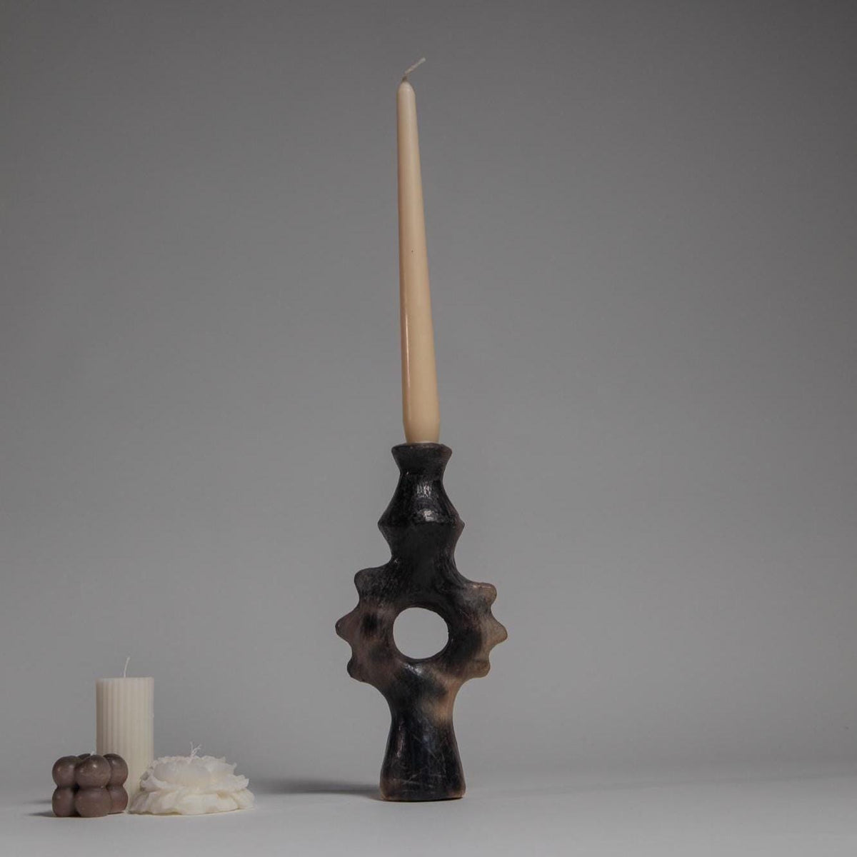 Ceramic Candle Holder – Handcarved Pottery Candelabra, Heritage Craft for Connoisseurs