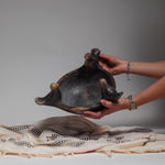 Handmade Pottery Bowl with Bird Motif – Decorative Ceramic Dish – Traditional Clay Art – Boho Centerpiece – Cultural Gift