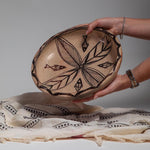 Handmade Pottery Bowl – 8 inch Large Decorative Centerpiece, Rustic Fruit Bowl, Boho Home Decor