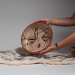 Handmade Pottery Bowl – 8 inch Large Decorative Centerpiece, Rustic Fruit Bowl, Boho Home Decor