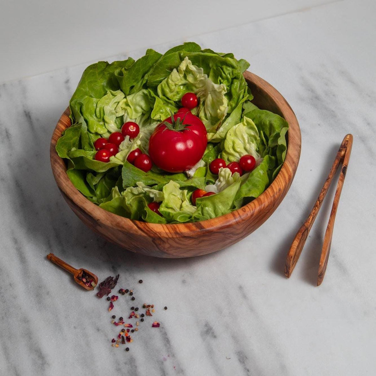 Handmade Olive Wood Bowl – Polished Natural Bowl – Woodcraft – Salad Snack Dish – Eco-Friendly Kitchen Decor – Gift for Foodies