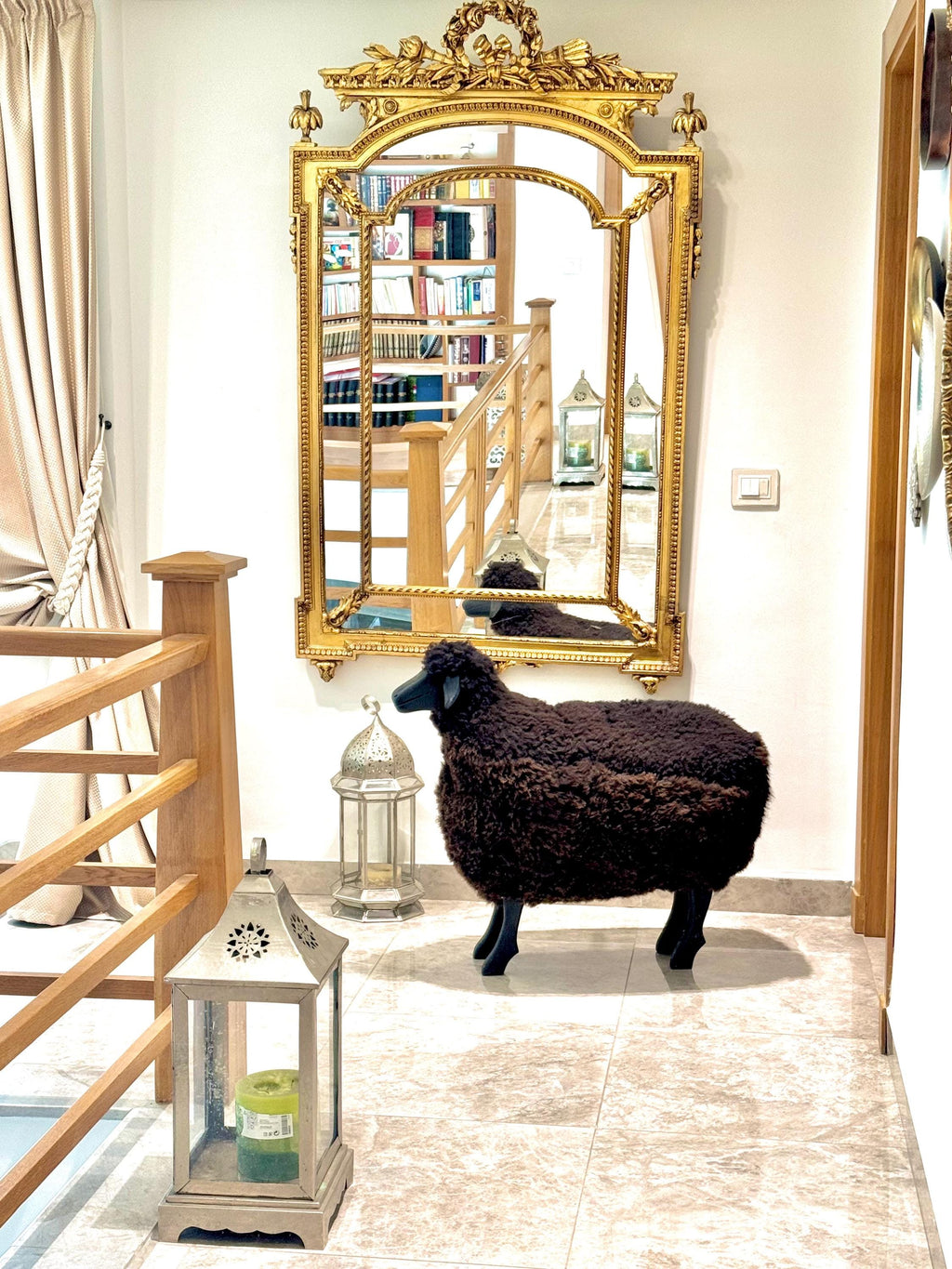 Pair of Wool Sheep Figurines – Handfelted Artisan Sculptures for Home and Collection