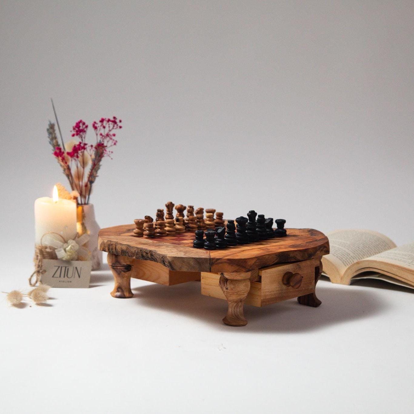 Olive Wood Chess Boards – Artisan Handcrafted Collection for Discerning Players