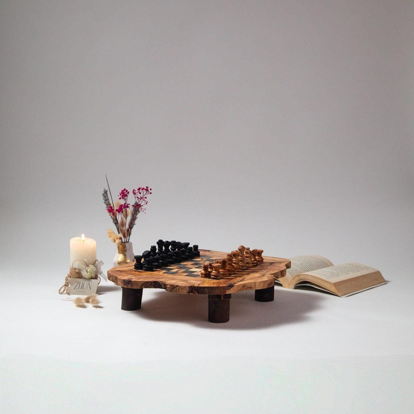 Olive Wood Chess Boards – Artisan Handcrafted Collection for Discerning Players