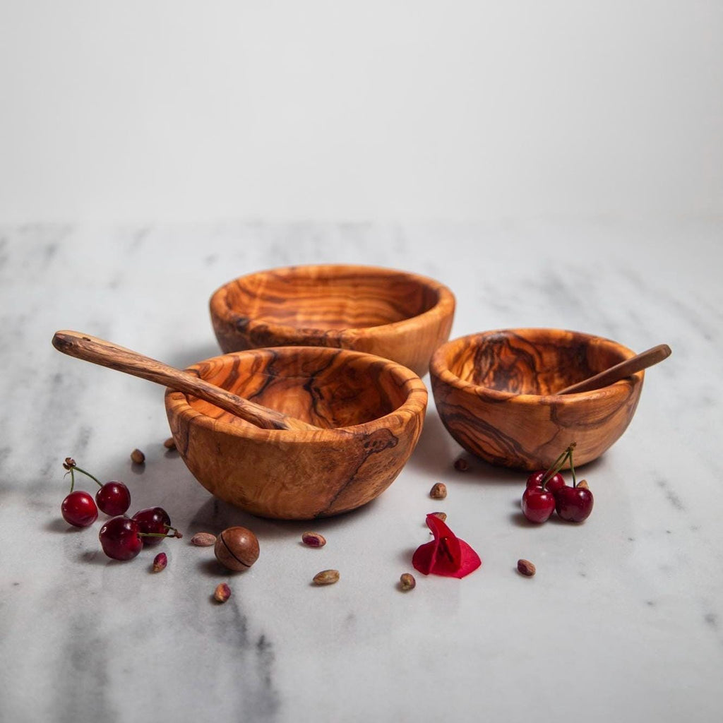 Olive Wood Bowl – Handcarved Artisan Piece for Table and Home