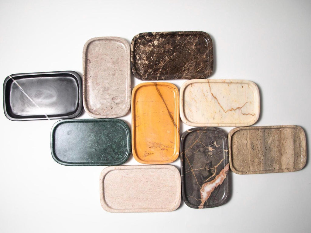 Handmade Marble Vanity Tray: Luxury Stone Home Decor