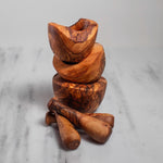 Rustic mortar Olive Wood Mortar and Pestle Set| Wooden Herb Grinder for Spices & Guacamole| Mortar Pestle Set| Farmhouse Kitchen Decor