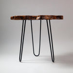 Handmade Olive Wood Live Edge Coffee table with Resin, Unique coffee table, Natural Olive Tree Solid Wood Side Table