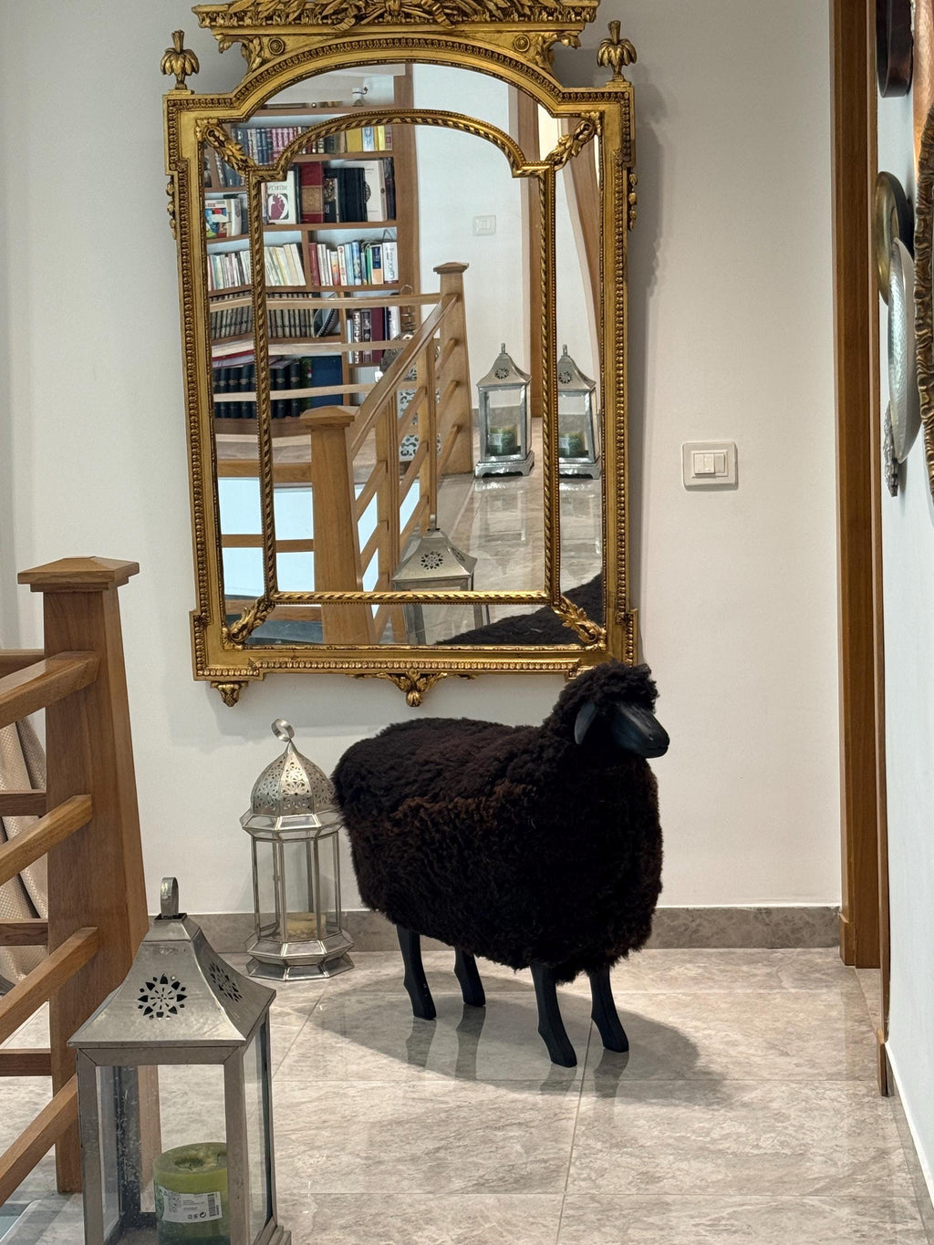 Pair of Wool Sheep Figurines – Handfelted Artisan Sculptures for Home and Collection