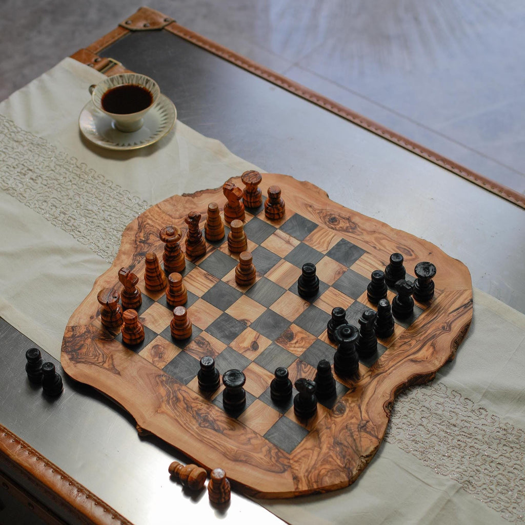 Olive Wood Chess Boards – Artisan Handcrafted Collection for Discerning Players