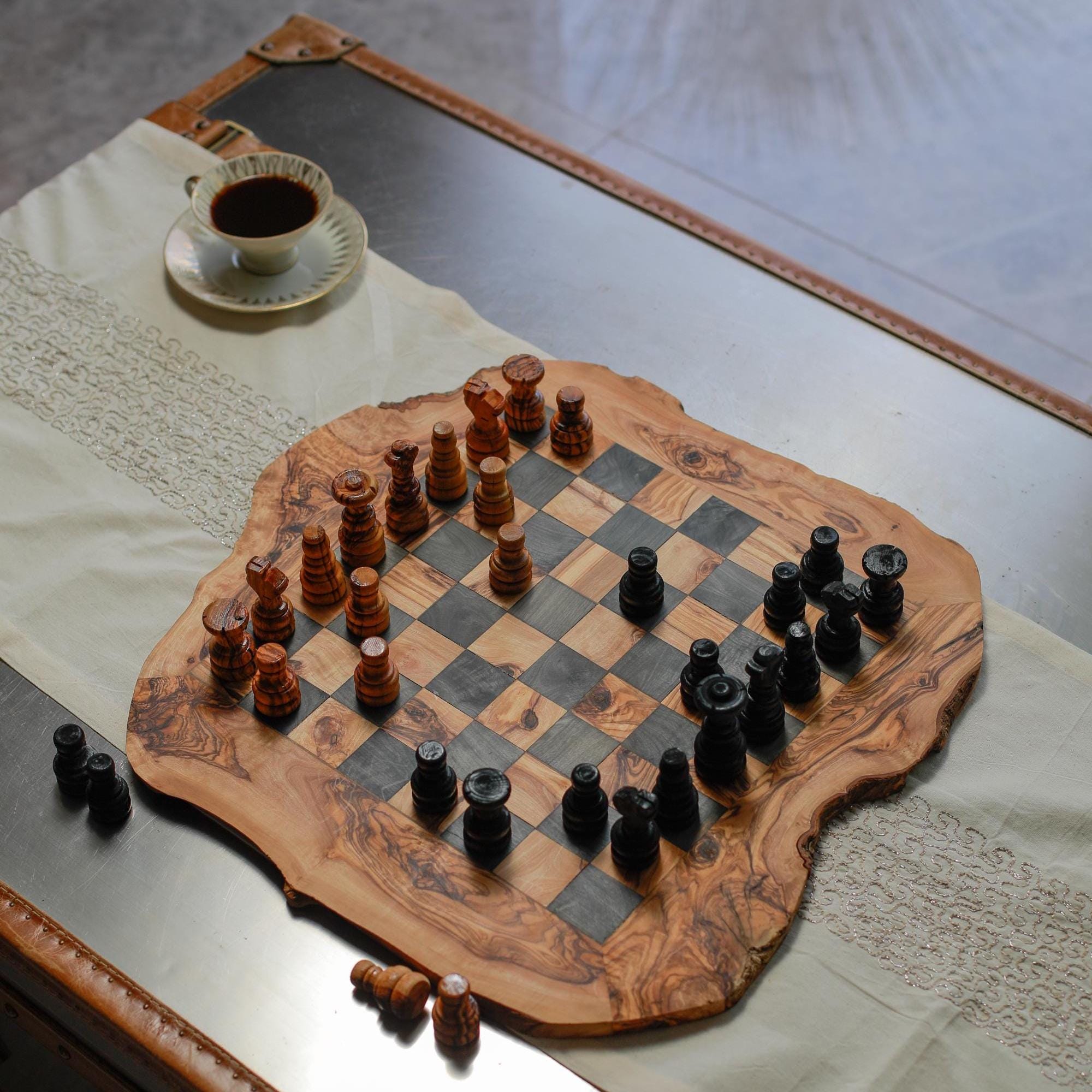 Olive Wood Chess Boards – Artisan Handcrafted Collection for Discerning Players