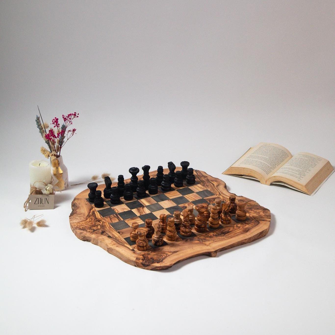 Olive Wood Chess Boards – Artisan Handcrafted Collection for Discerning Players