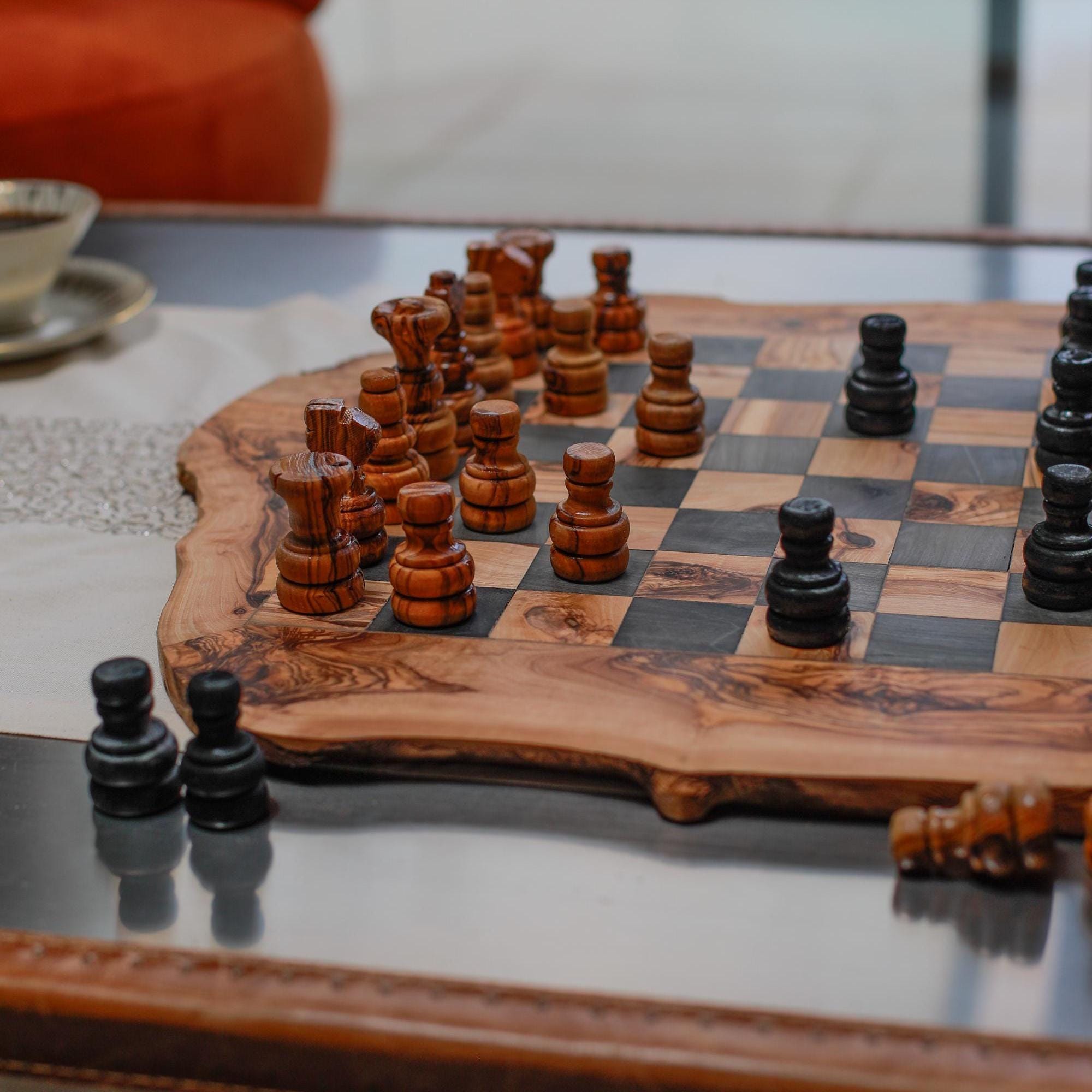 Olive Wood Chess Boards – Artisan Handcrafted Collection for Discerning Players