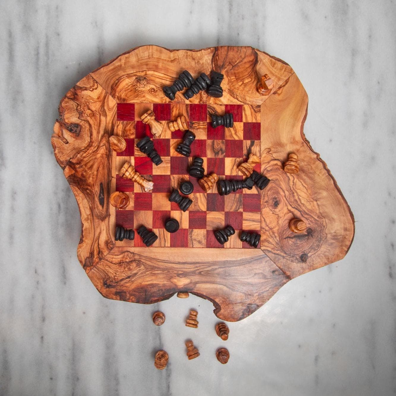 Olive Wood Chess Boards – Artisan Handcrafted Collection for Discerning Players