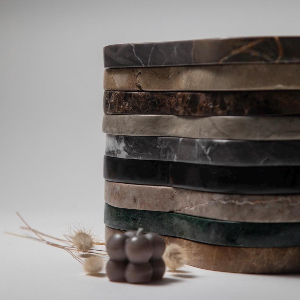 Exquisite Irregular Marble Tray – Handcrafted • Sculptural Stone Art Platter • Limited Edition Luxury Décor for Collectors & Designers