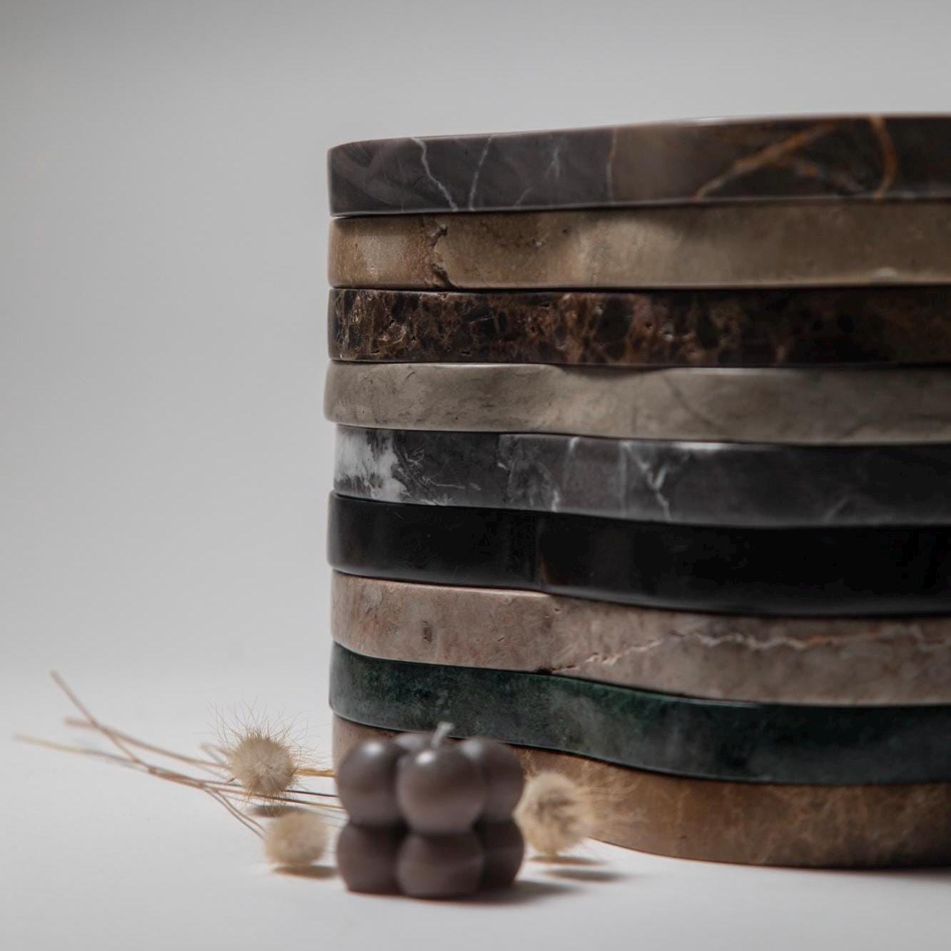 Exquisite Irregular Marble Tray – Handcrafted • Sculptural Stone Art Platter • Limited Edition Luxury Décor for Collectors & Designers