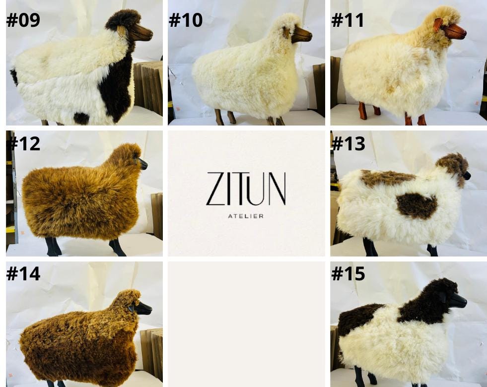 Artisan Wool Sheep Figurine – Timeless Handfelted Sculpture by Master Artisan