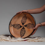 Handmade Pottery Bowl – 14 inch Large Decorative Centerpiece, Rustic Fruit Bowl, Boho Home Decor