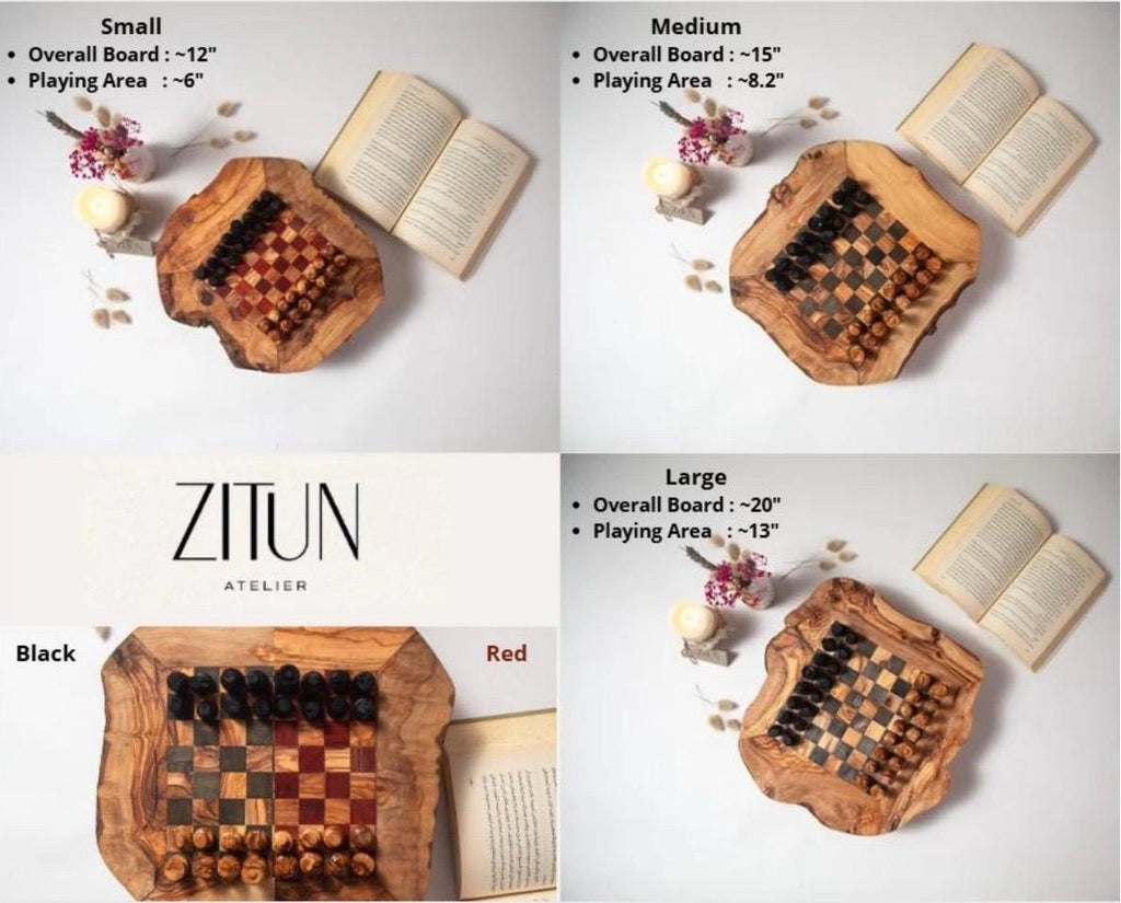 Handcrafted Olive Wood Chess Set: Artisan Board Game