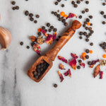 Set of 3 Olive Wood Scoops – Handmade Measuring Spoons, Rustic Spice & Coffee Scoops