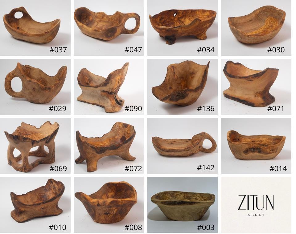 Olive Wood Masterpiece – Handcarved Sculpture Bowl by Grand Artisan