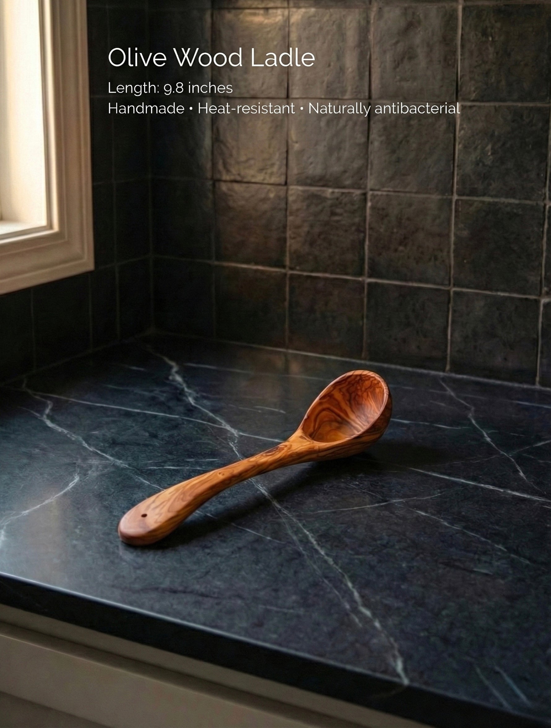 Olive Wood Kitchen Essentials Pack olivewoodladle