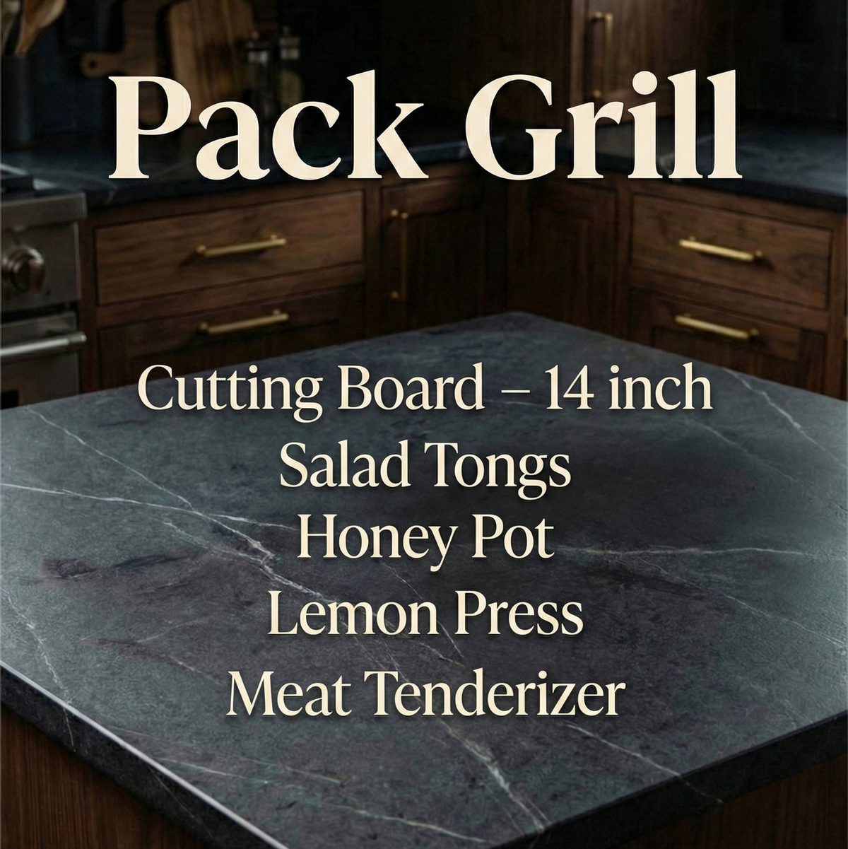 Olive Wood Grill Pack – Handcrafted BBQ Set packgrill