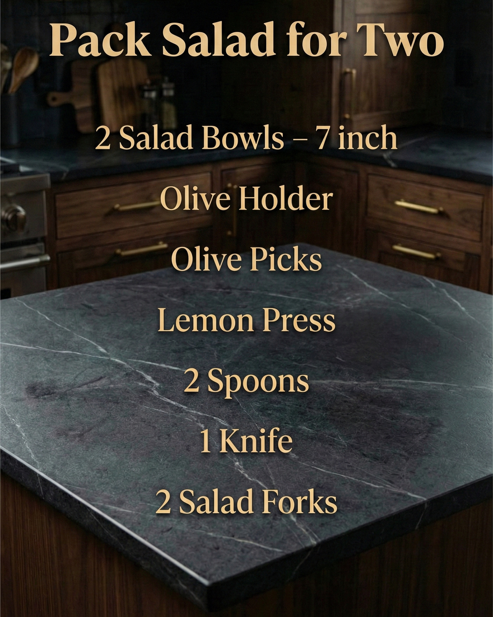 Olive Wood Salad Pack – For Two packsalad